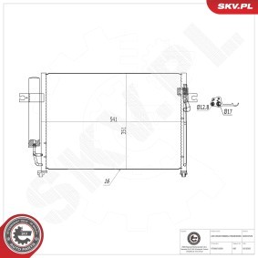 Klimakondensator 86SKV529 von ESEN SKV günstig für 70,01 € online kaufen
