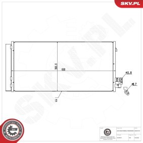 Klimakondensator 86SKV574 von ESEN SKV günstig für 99,29 € online kaufen