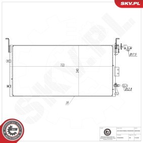 Klimakondensator 86SKV604 von ESEN SKV günstig für 55,38 € online kaufen