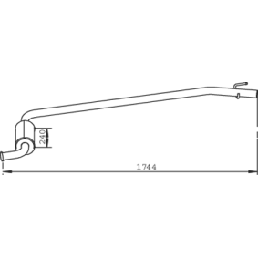 Vorschalldämpfer des Herstellers DINEX - Originalware Artikelnummer: 73330