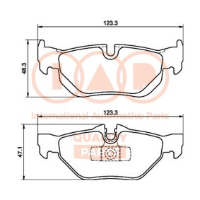 Bremsbeläge für BMW von IAP QUALITY PARTS