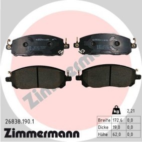 Bremsbeläge 26838.190.1 von ZIMMERMANN günstig für 69,35 € online kaufen