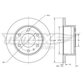 Bremsscheibe für IVECO von TOMEX brakes