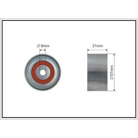 Compre Polia de desvio / de guia, correia trapezoidal estriada de CAFFARO online para ARTEON SHOOTING BRAKE (3H9) a preços moderados