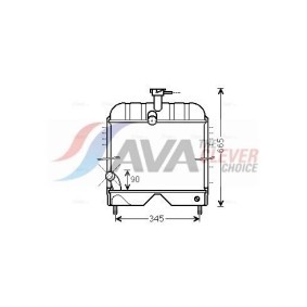 Achetez des Radiateur de chez AVA COOLING SYSTEMS en ligne pour Courier Pick-up (J3, J5) à prix modérés