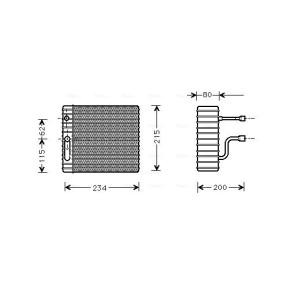 Acquista Evaporatore climatizzatore da AVA COOLING SYSTEMS online per Focus Mk1 Van / Station Wagon (DNW) a prezzi moderati