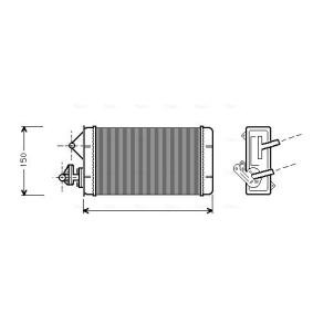 Compre Radiador de calefacción de AVA COOLING SYSTEMS online para UNO Furgón (146) a precios moderados