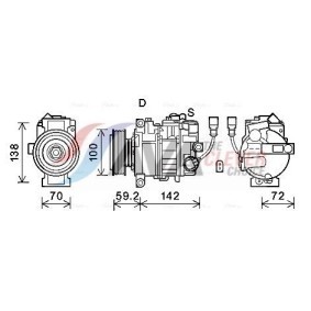 Acquista Compressore aria condizionata da AVA COOLING SYSTEMS KAK108 a buon mercato per soli 397,92 €