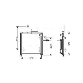 Acquista Condensatore climatizzatore da AVA COOLING SYSTEMS MZ5156 a buon mercato per soli 99,42 €