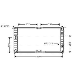 Achetez des Radiateur du moteur AVA COOLING SYSTEMS OL2285 à prix pour 305,79 €