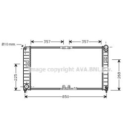 Achetez des Radiateur du moteur AVA COOLING SYSTEMS OL2332 à prix pour 170,92 €