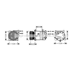 Compre Compressor, ar condicionado da AVA COOLING SYSTEMS PEK321 a um preço baixo por 413,97 €