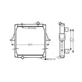 Acquista Radiatore motore da AVA COOLING SYSTEMS RE2081 a buon mercato per soli 696,50 €