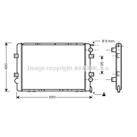 Acquista Radiatore motore da AVA COOLING SYSTEMS RT2299 a buon mercato per soli 117,81 €