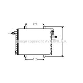 Acquista Radiatore aria condizionata da AVA COOLING SYSTEMS online per 19 II Cabriolet (D53_, 853_) a prezzi moderati