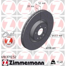 Bremsscheibe für VOLVO von ZIMMERMANN
