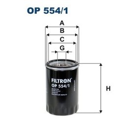 Comprar Filtro de aceite de FILTRON OP554/1 a bajo precio de 10,22 €