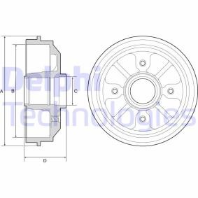 Bremstrommel von DELPHI für 309 I (10C, 10A) günstig online kaufen