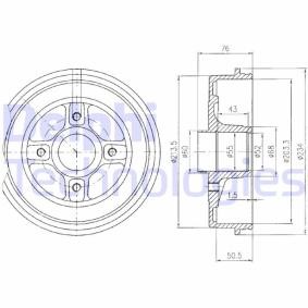 Achetez des Tambour de frein DELPHI BF423 à prix pour 50,32 €