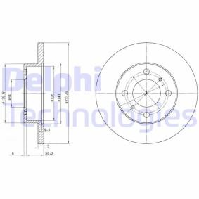 Compre Disco de travão da DELPHI BG2809 a um preço baixo por 21,47 €