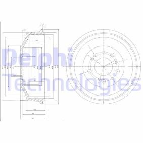 Achetez des Tambour de frein DELPHI BF153 à prix pour 73,67 €