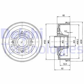 Achetez des Tambour de frein DELPHI BF272 à prix pour 25,82 €