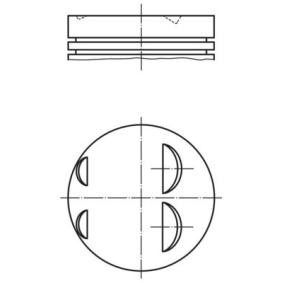Kolben für MERCEDES-BENZ von MAHLE ORIGINAL