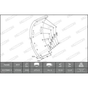 Bremsbelagsatz, Trommelbremse K17096.1-F3653 von FERODO günstig für 157,77 € online kaufen