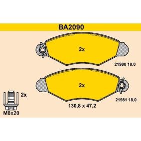 Acquista Kit pastiglie freni da Barum BA2090 a buon mercato per soli 51,22 €