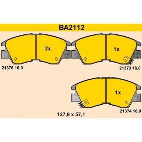 Comprar Juego de pastillas de freno de Barum BA2112 a bajo precio de 61,34 €