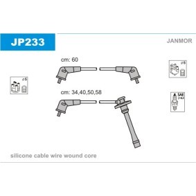 Zündleitungssatz JP233 von JANMOR günstig für 100,04 € online kaufen