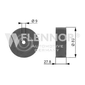 Umlenk- / Führungsrolle, Keilrippenriemen FU99153 von FLENNOR günstig für 21,52 € online kaufen