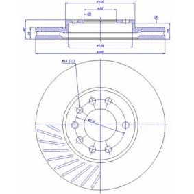Bremsscheibe für VAUXHALL von CAR