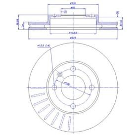 Comprar Disco de freno de CAR 142.715 a bajo precio de 13,45 €