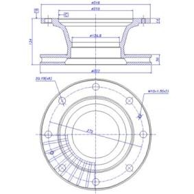 Bremsscheibe für IVECO von CAR