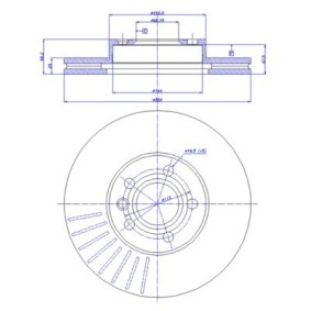Bremsscheibe für FORD von CAR