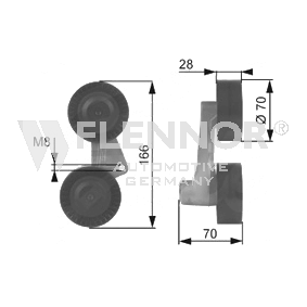 Spannrolle, Keilrippenriemen FS99257 von FLENNOR günstig für 63,33 € online kaufen