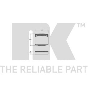 Compre Pastilhas de travão de NK online para BLUEBIRD (B610) a preços moderados