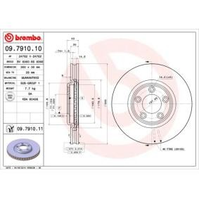 Compre Disco de travão da BREMBO 09.7910.11 a um preço baixo por 64,22 €