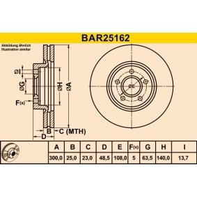 Comprar Disco de freno de Barum BAR25162 a bajo precio de 42,48 €