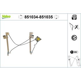 Fensterheber 851034 von VALEO günstig für 92,83 € online kaufen