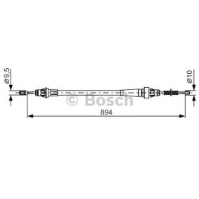 Handbremsseil für JEEP von BOSCH