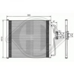 Klimakondensator des Herstellers DIEDERICHS - Originalware Artikelnummer: 8124201