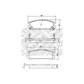 Bremsbeläge 6897 von MAPCO günstig für 11,60 € online kaufen
