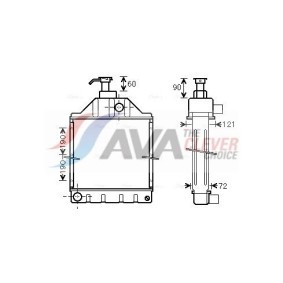 Achetez des Radiateur du moteur AVA COOLING SYSTEMS FD2211 à prix pour 1054,38 €