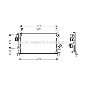 Acquista Radiatore aria condizionata da AVA COOLING SYSTEMS online per CELICA Coupé (AT18_, ST18_) a prezzi moderati