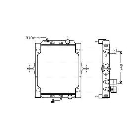 Acquista Radiatore motore da AVA COOLING SYSTEMS RE2086 a buon mercato per soli 717,14 €