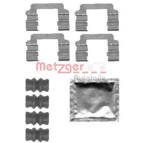 Zubehörsatz, Scheibenbremsbelag von METZGER