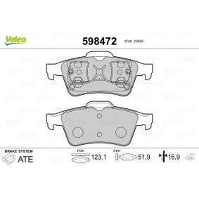 Bremsbeläge 598472 von VALEO günstig für 30,84 € online kaufen