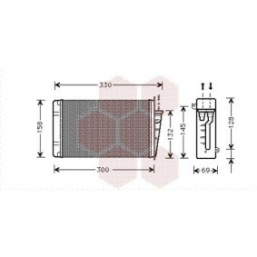 Comprar Radiador de calefacción de VAN WEZEL 01006015 a bajo precio de 52,33 €